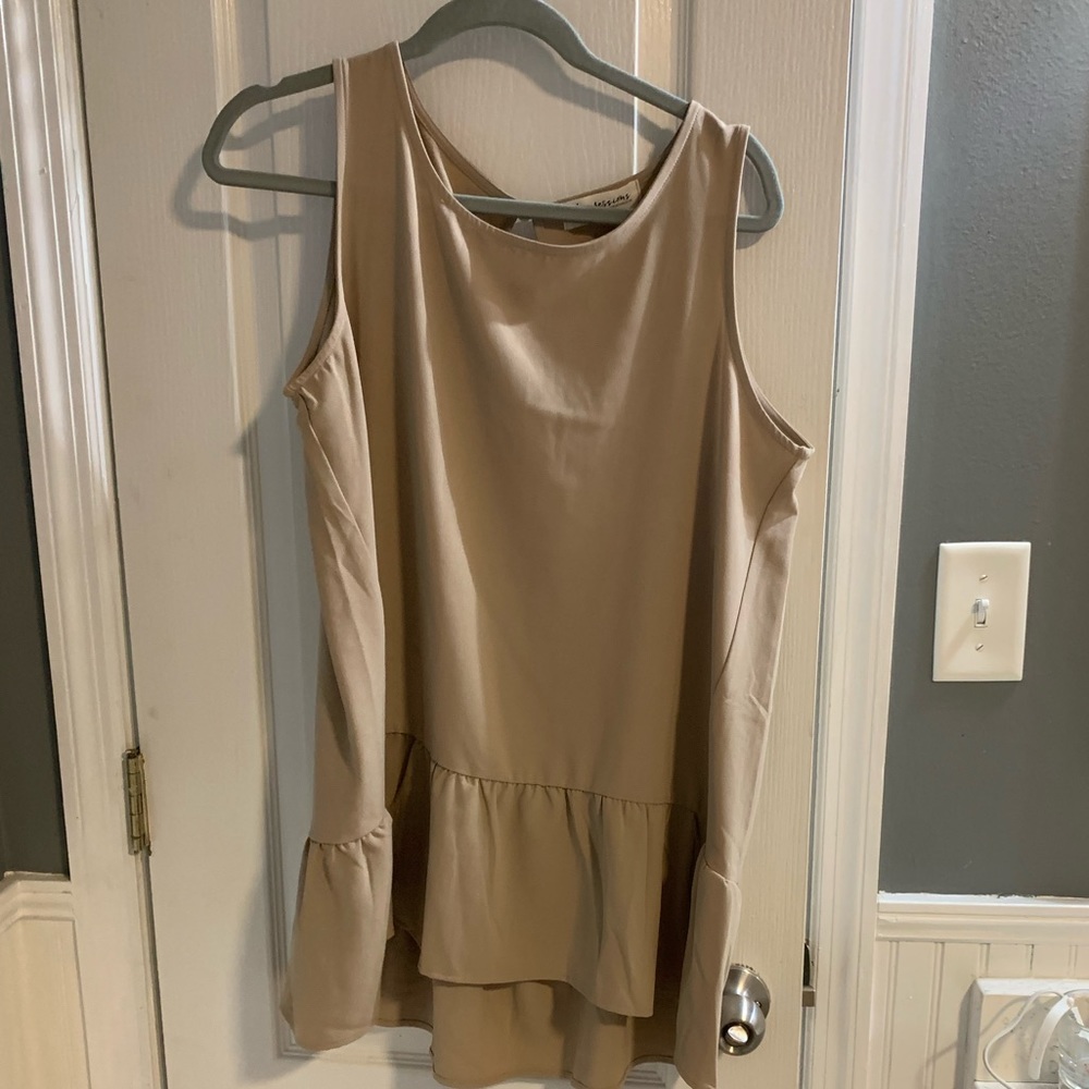 Tan boutique tank, never worn